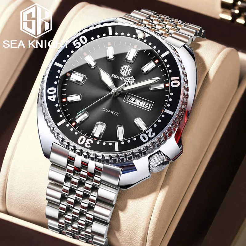 Smartwatch New Watches For Men - SEA KNIGHT Nowy Luksusowy Biznesowy Zegarek