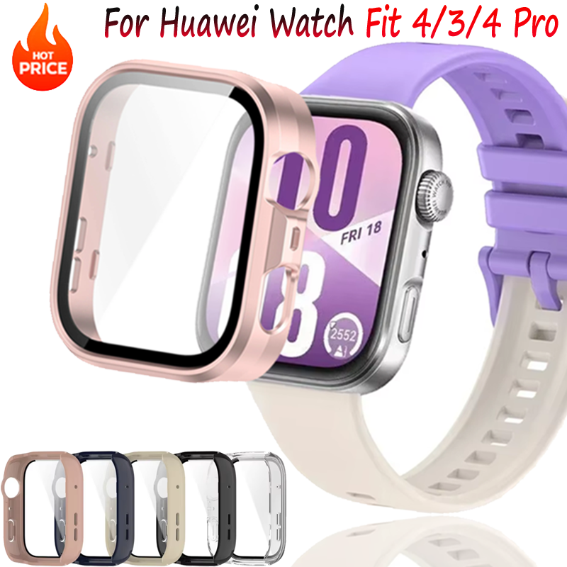 Huawei Smartwatch Watch Fit - Silikonowe etui PC + szkło do