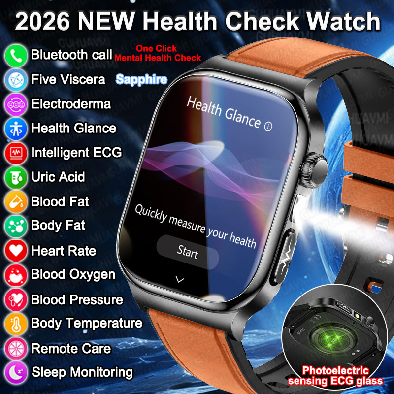 Smartwatch Military Watches For Men - Inteligentny zegarek 2026 z precyzyjną diagnostyką,