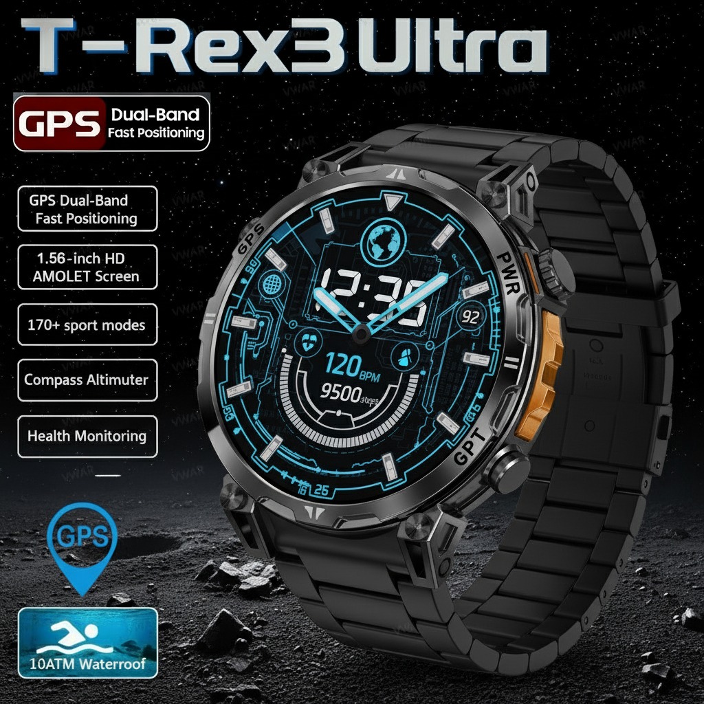Huawei Smartwatch Watch Fit - Nowy smartwatch wojskowy T-Rex 3 Pro