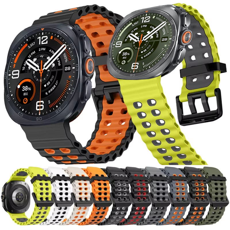 Tide Watch Surf - Dwukolorowy silikonowy pasek do Samsung Galaxy