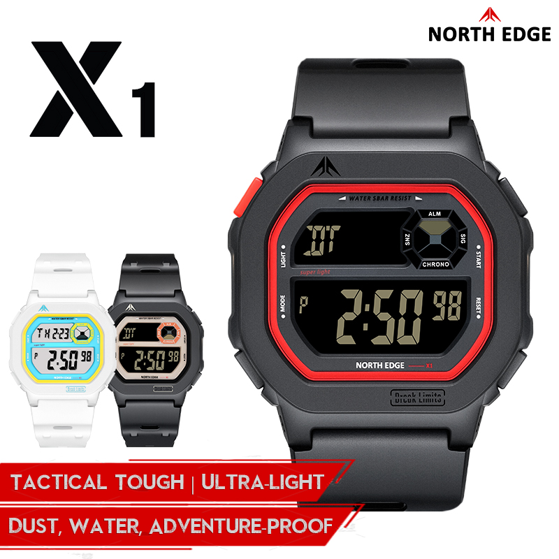 NORTH EDGE X1 Kwadratowy Ekran – Tide Watch Surf recenzja i cena