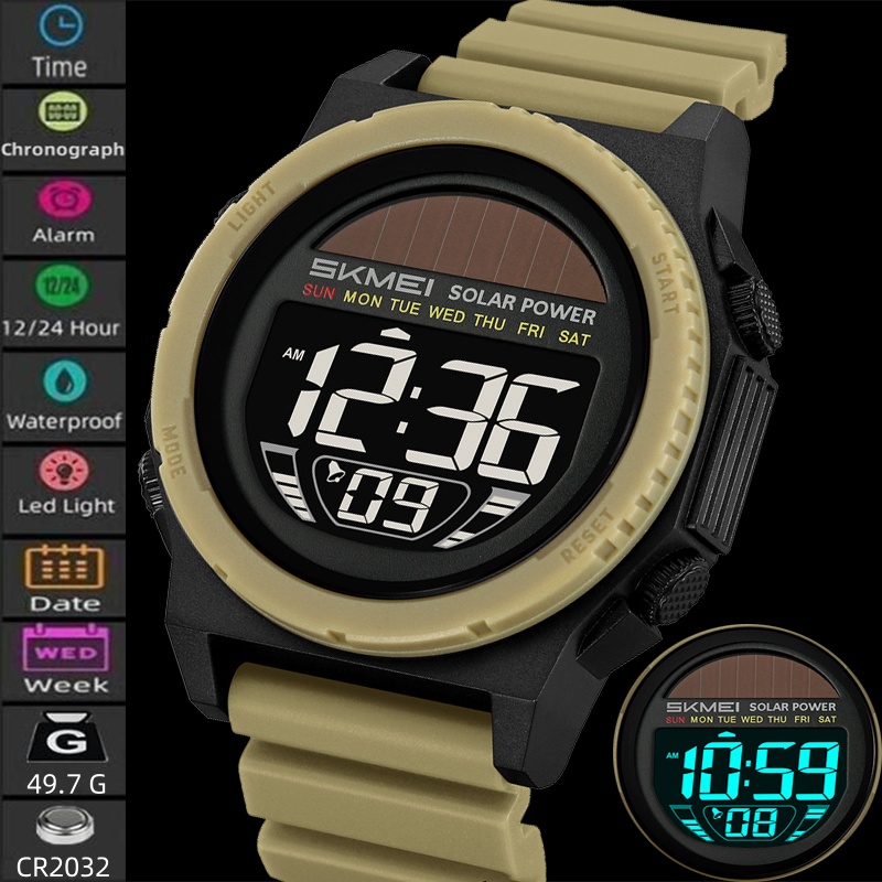 Skmei Solar Energy Digital Wat – Tide Watch Surf recenzja i cena