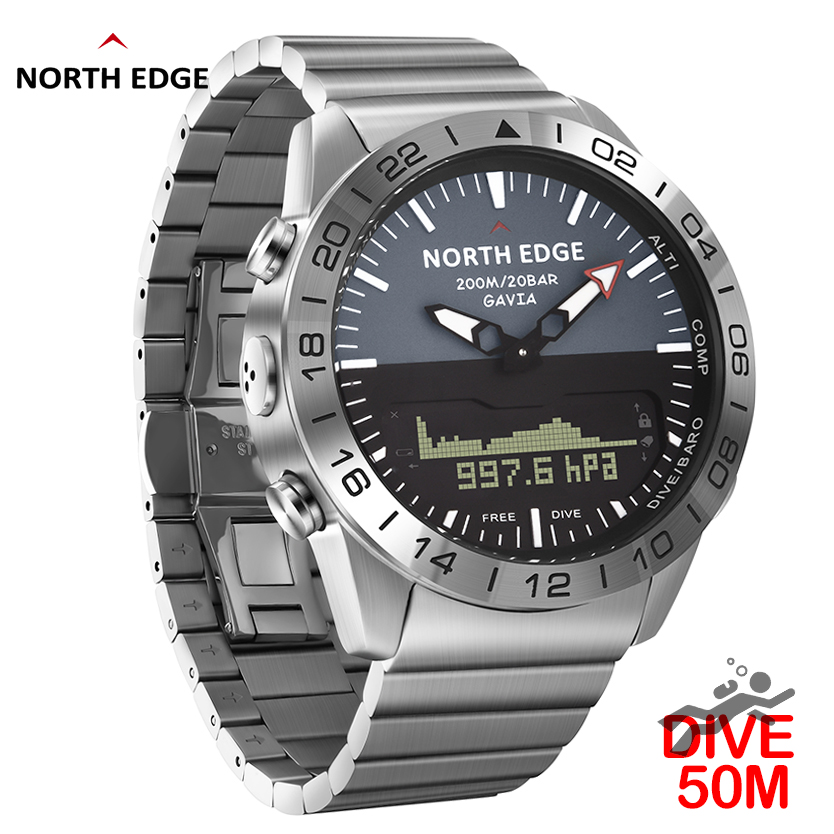 NORTH EDGE Męski Zegarek Nurko – Smartwatch Military Watches For Men recenzja i cena