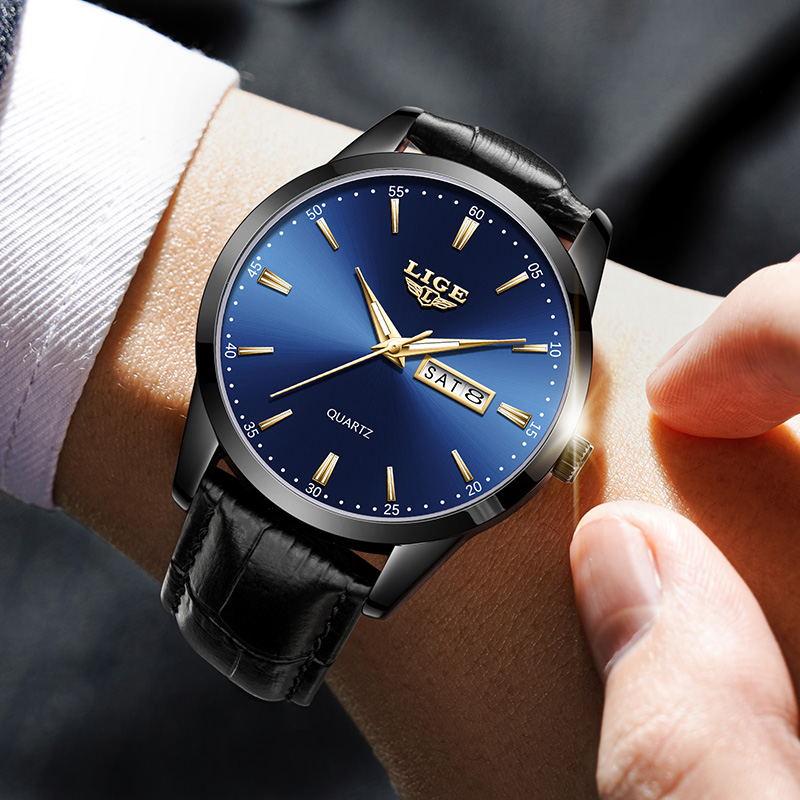 Zegarek męski LIGE, modny, skó – Smartwatch Military Watches For Men recenzja i cena