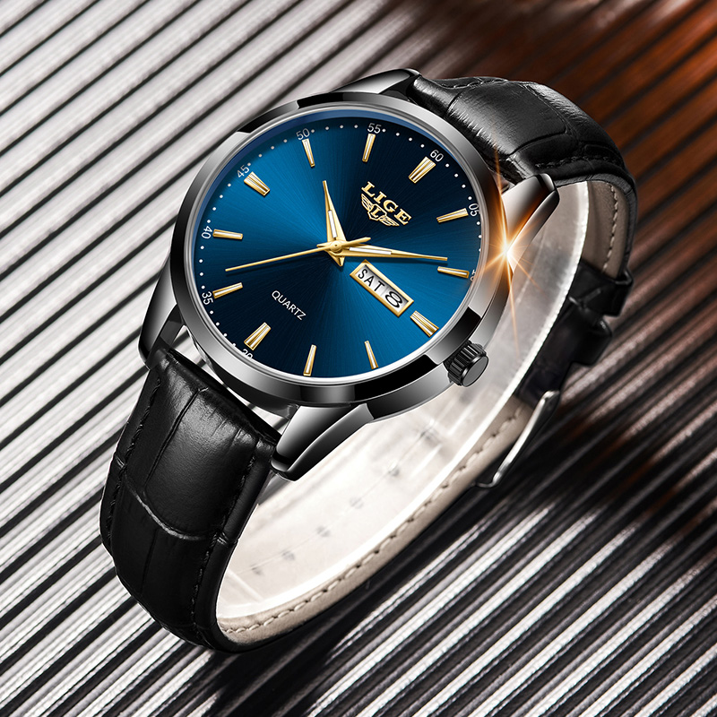 Zegarek męski LIGE, modny, skó – Smartwatch Military Watches For Men recenzja i cena
