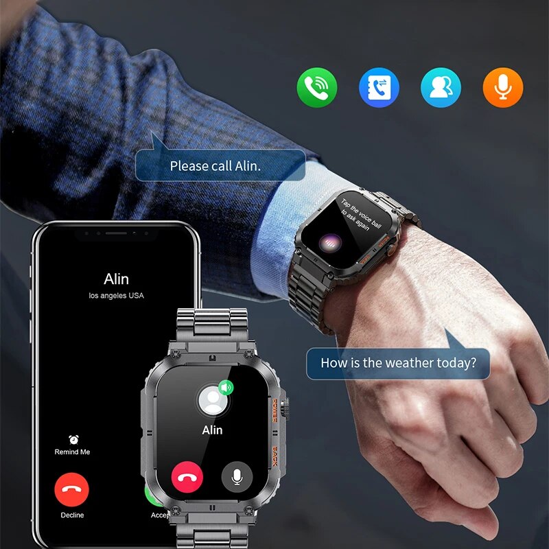 LIGE Outdoor Sports Fitness Sm – Smartwatch Digital Watches For Men recenzja i cena