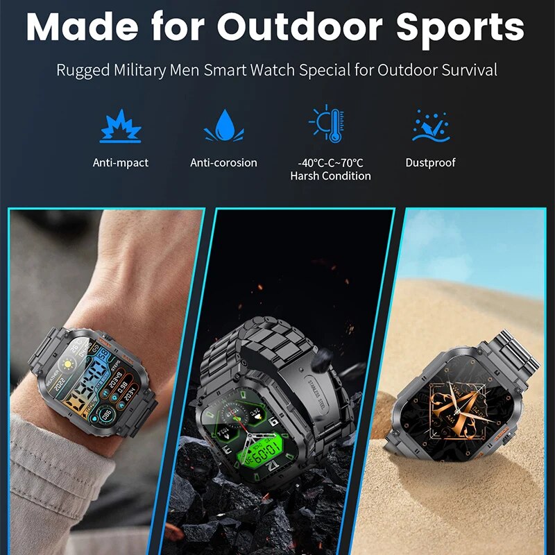 LIGE Outdoor Sports Fitness Sm – Smartwatch Digital Watches For Men recenzja i cena