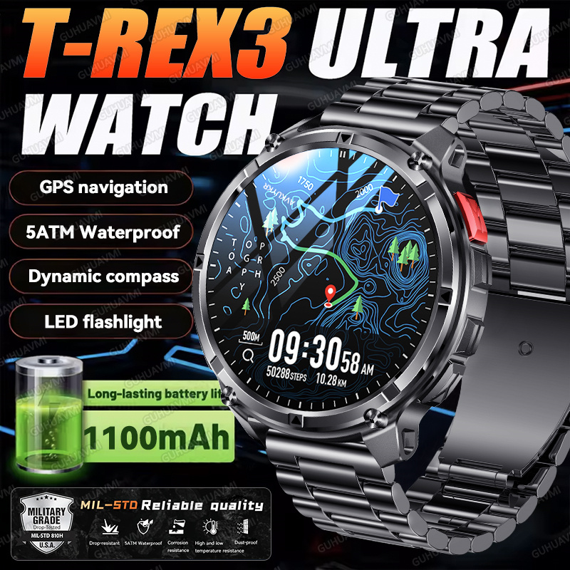 Nowy smartwatch wojskowy T-Rex – Smartwatch Military Watches For Men recenzja i cena