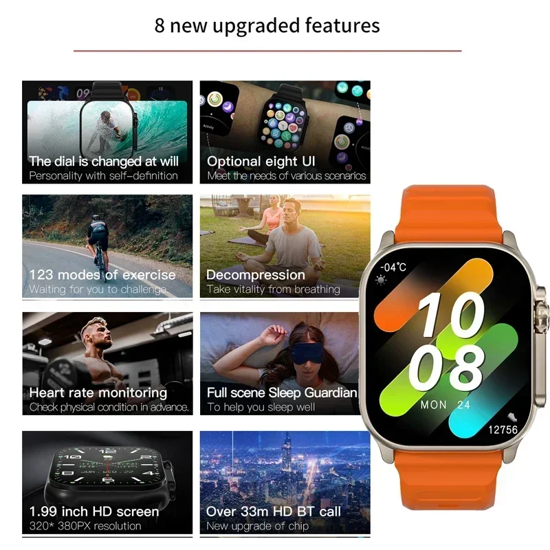 Nowy Smartwatch Serii 9 PK HK8 – Smartwatch New Watches For Men recenzja i cena