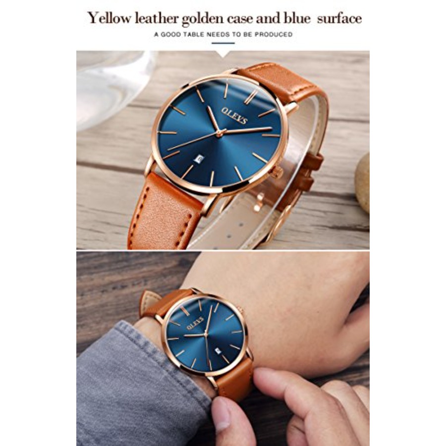 Zegarki męskie OLEVS, skórzane – Smartwatch Digital Watches For Men recenzja i cena