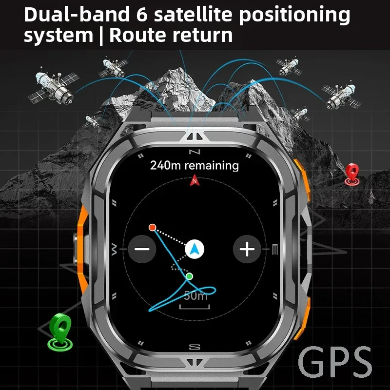 Luksusowy smartwatch AMOLED z  – Smartwatch Digital Watches For Men recenzja i cena