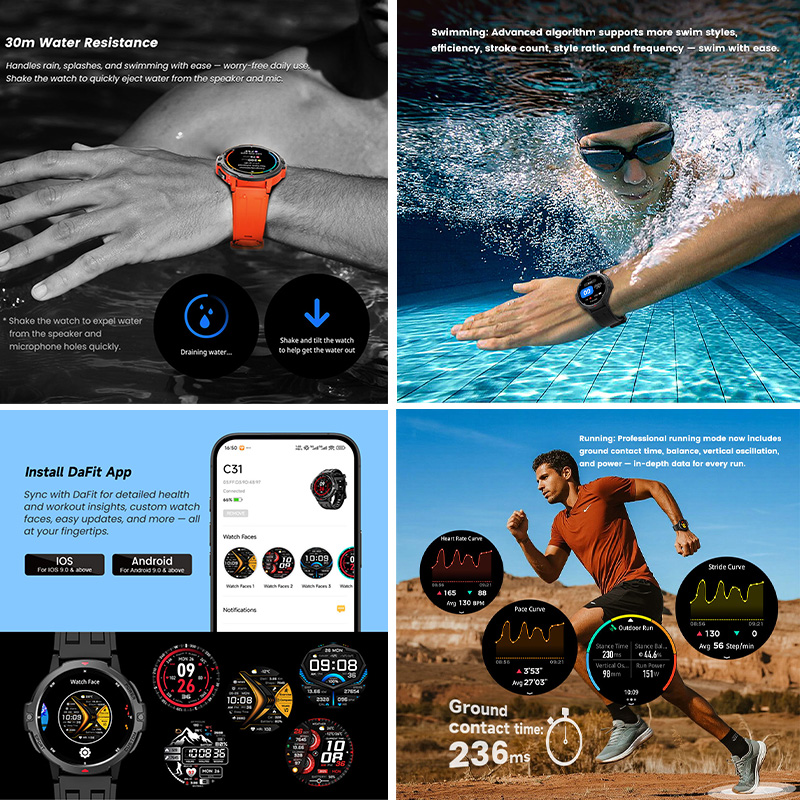 NOWY Wojskowy Smartwatch GPS W – Smartwatch Timex Watches For Women recenzja i cena