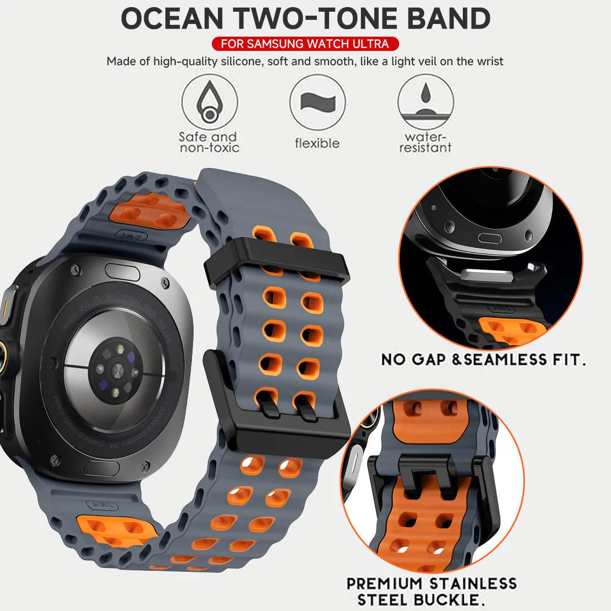 Dwukolorowy silikonowy pasek d – Tide Watch Surf recenzja i cena