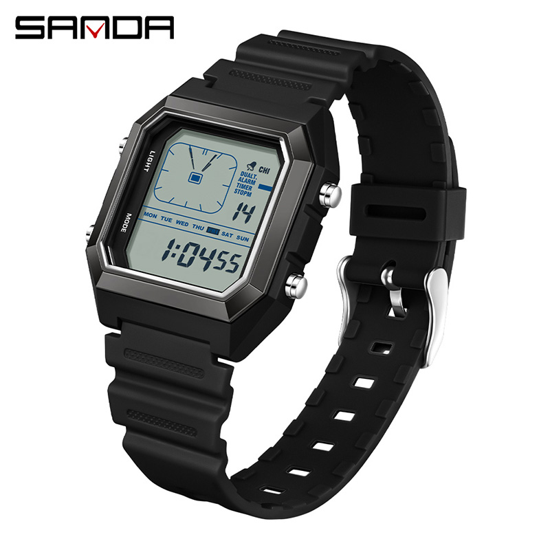 SANDA 6307 Nowy Męski Cyfrowy  – Tide Watch Surf recenzja i cena